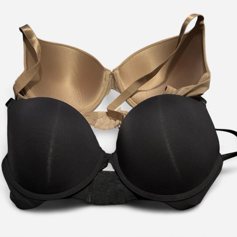 Essentials Black and Tan Bra Set